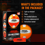 Wave Runner Led Light Up Volleyball - Glow In The Dark Volley Ball - Volleyball Gifts For Teen Girls | Beach Sports And Outdoors