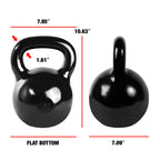 Cap Barbell Black Powder Coated Cast Iron Kettlebell, 60 Lb