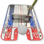 Eyeline Golf Groove Putting Mirror -Training Aid Align Eyes, Body, Putter Face. Indoor/Outdoor. 8 Putting Drills - Alignment Sta