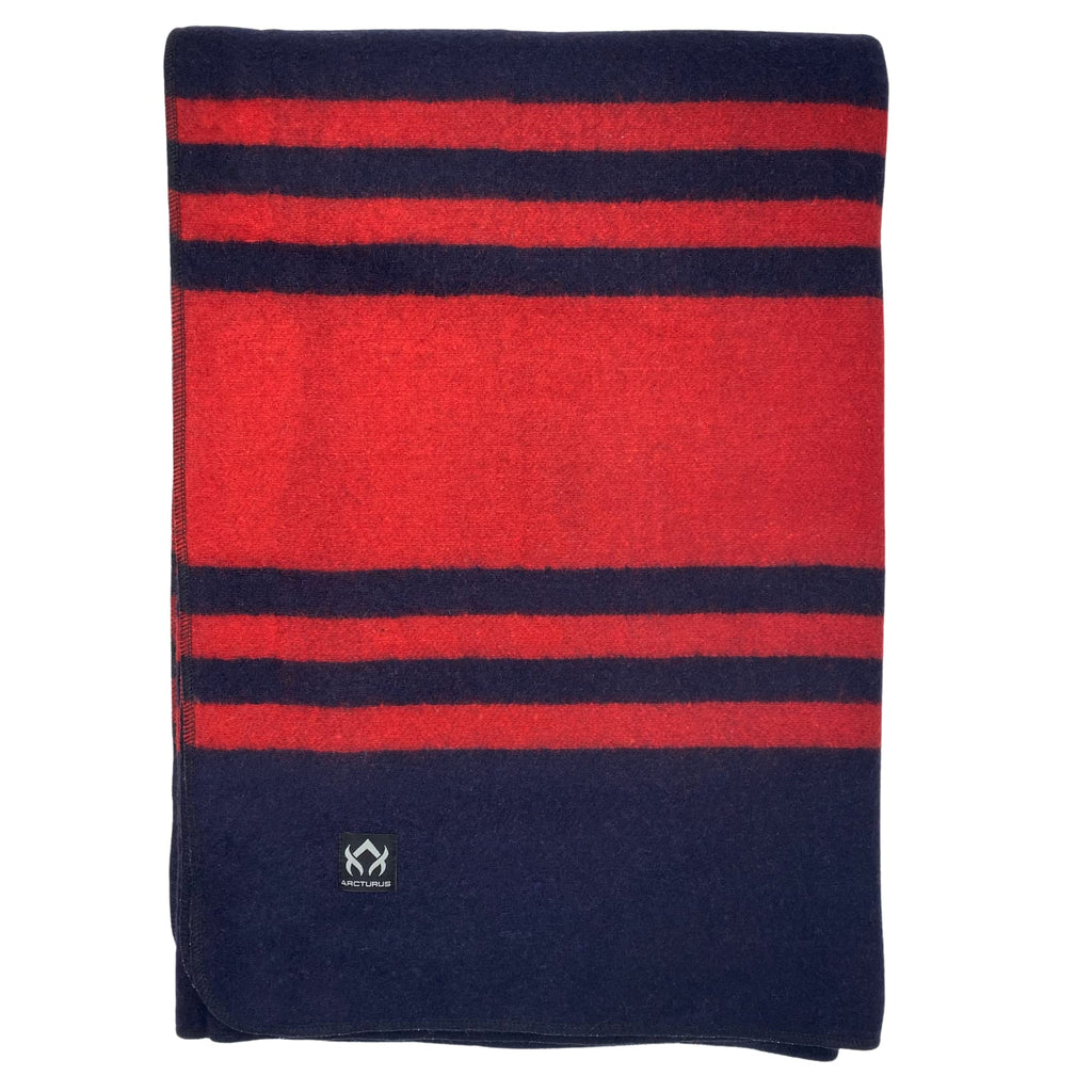 Arcturus Rainier Wool Blanket - 4.5Lbs Warm, Heavy, Washable, Large | Great For Camping, Outdoors, Survival & Emergency Kits (La