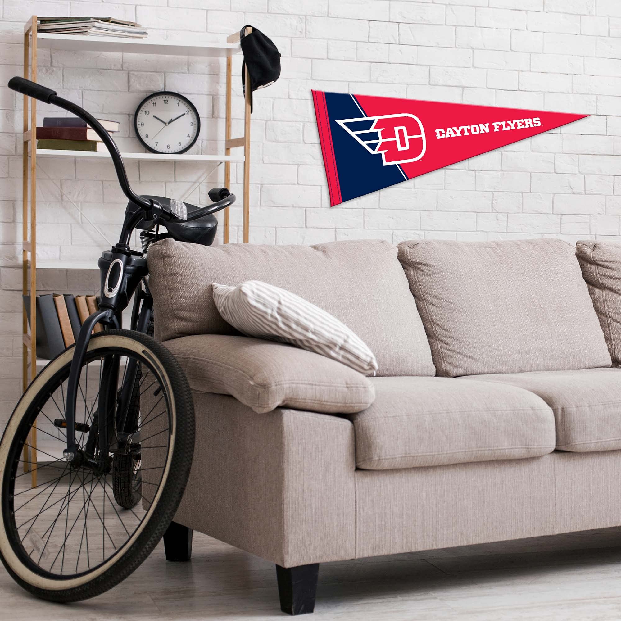 Rico Industries Ncaa Dayton Flyers Exclusive 12'' X 30'' Felt Wall D  Cor Pennant - Great For Home/Bed Room/Man Cave D  Cor