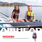 Airhead Child Type Iii Life Jacket | Us Coast Guard Approved | Closed Sided, Quick-Dry | Secure Buckles & Zipper | Wicked Kwik-D