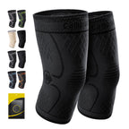 Cambivo 2 Pack Knee Brace, Knee Compression Sleeve For Men And Women, Knee Support For Running, Workout, Gym, Hiking, Sports (Bl