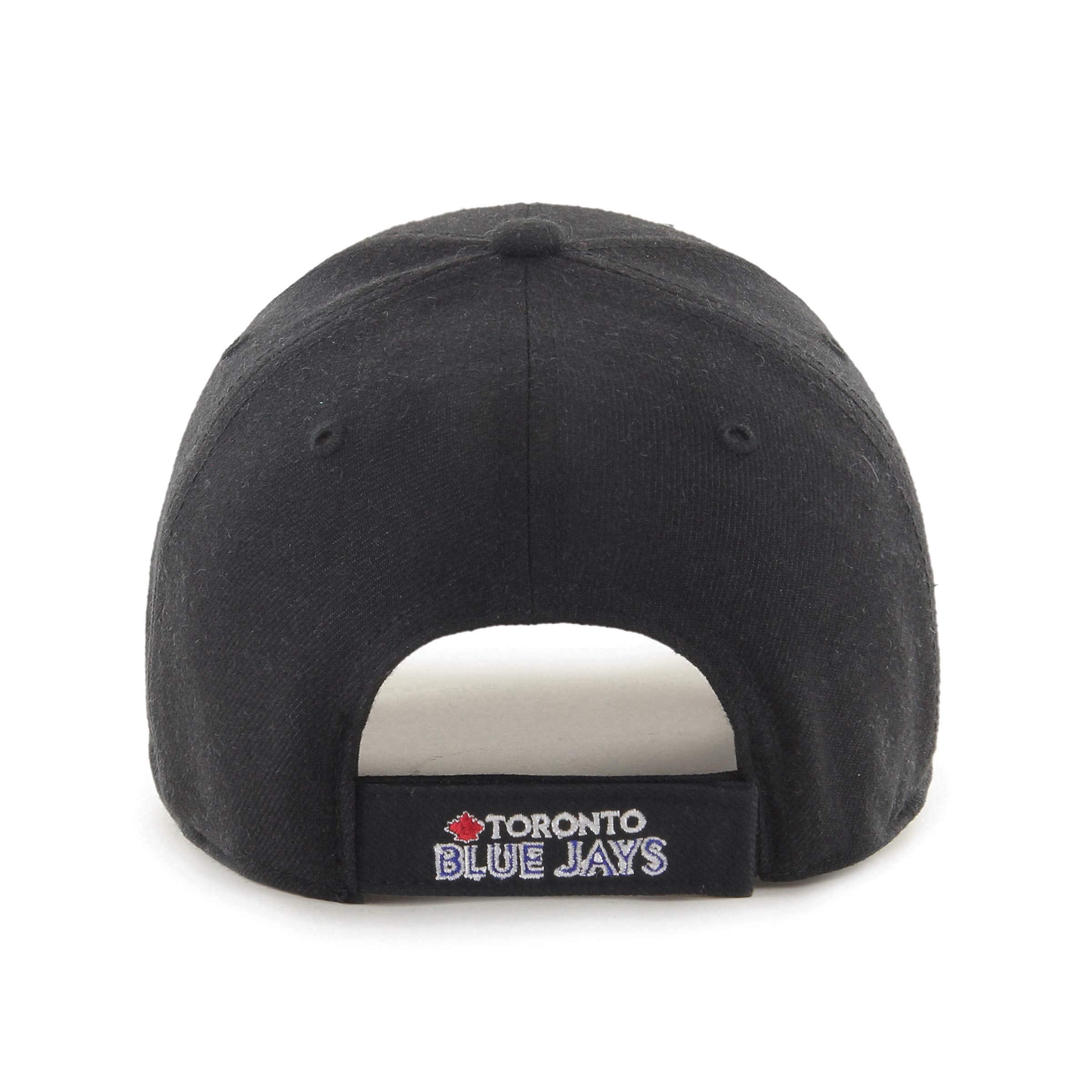 '47 Men'S Toronto Blue Jays Black Mvp Adjustable Hat - One Size