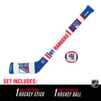 Franklin Sports Nhl New York Rangers Mini Soft Hockey Stick Set - Nhl Team Soft Foam Mini Hockey Stick And Ball Set - Great Toy
