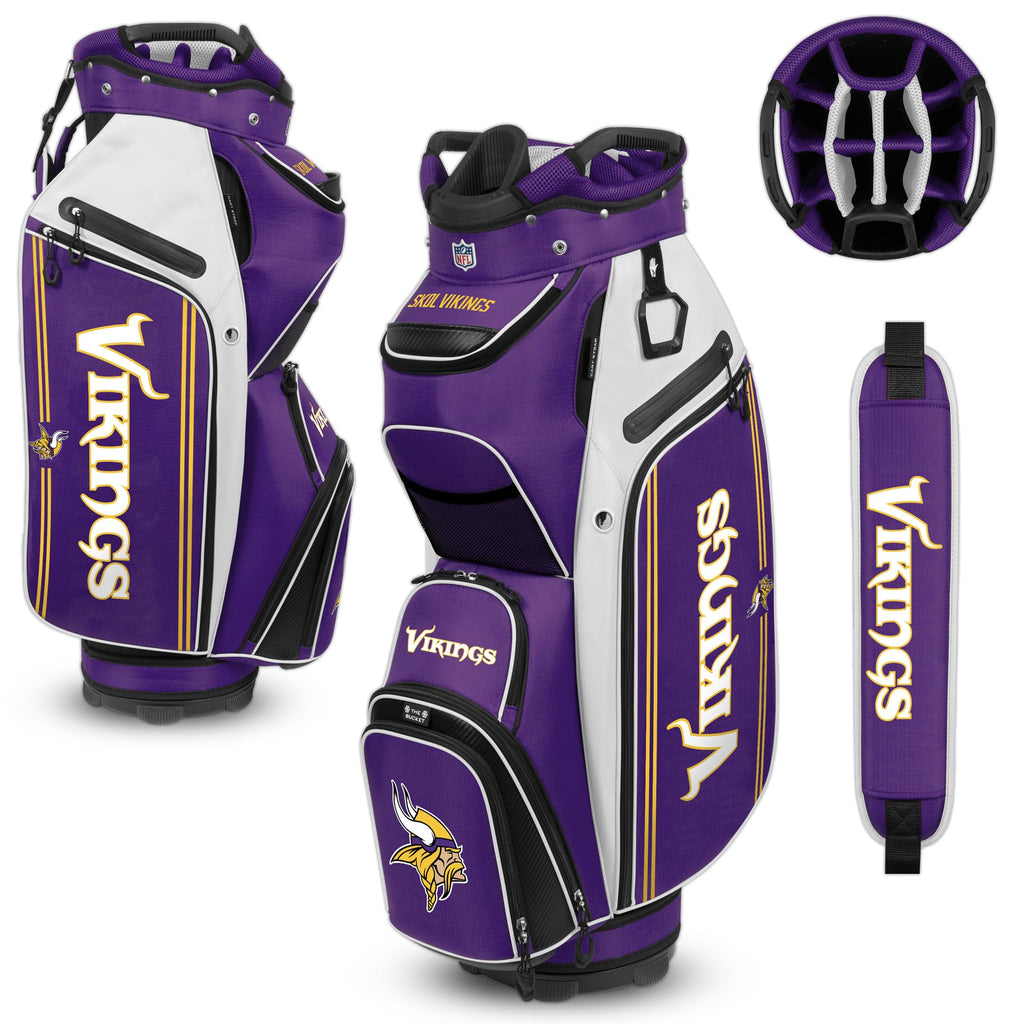 Team Effort WinCraft Minnesota Vikings Bucket III Cooler Cart Golf Bag