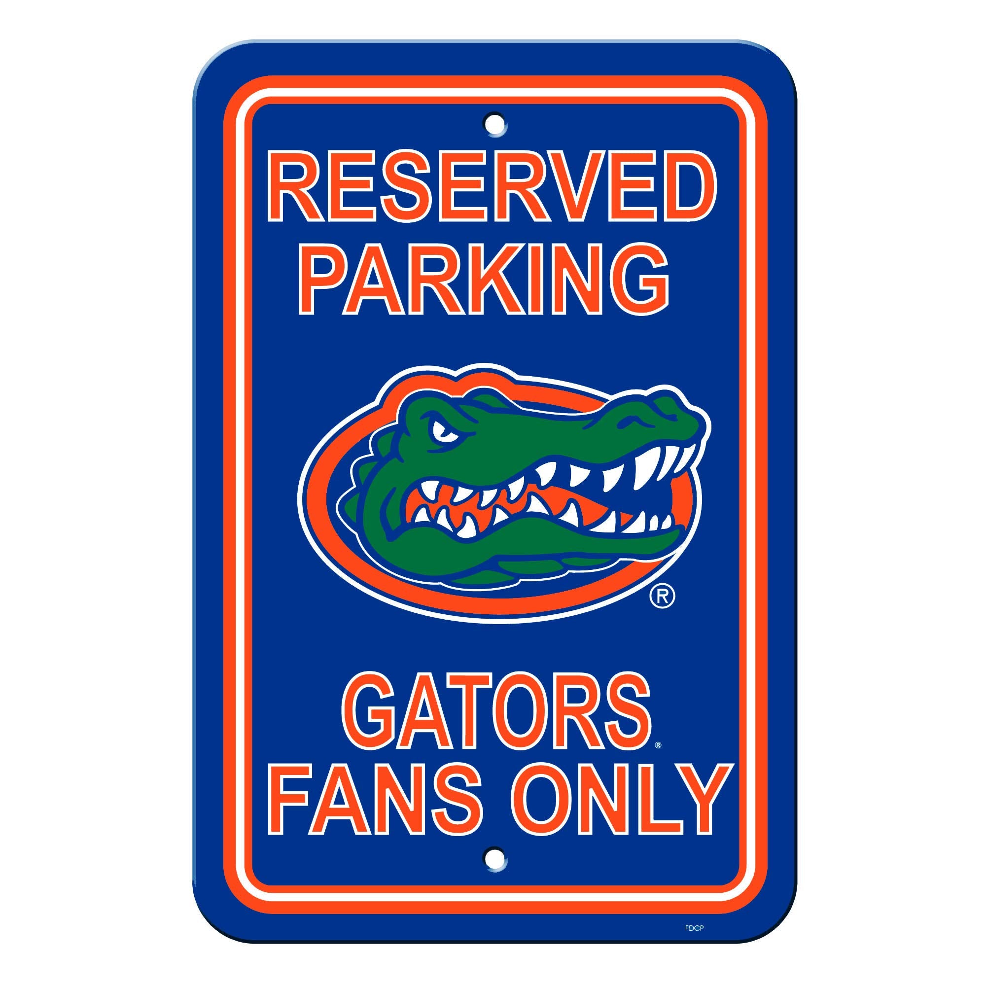 Fremont Die NCAA Florida Gators Team Sign, 12 x 18, Reserved Parking Sign