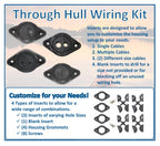 Jsp Manufacturing Through Hull Wiring Kit For Kayaks, Thru-Hull Wiring Kits For Wilderness Systems Hobie Installs Of Fish Finder