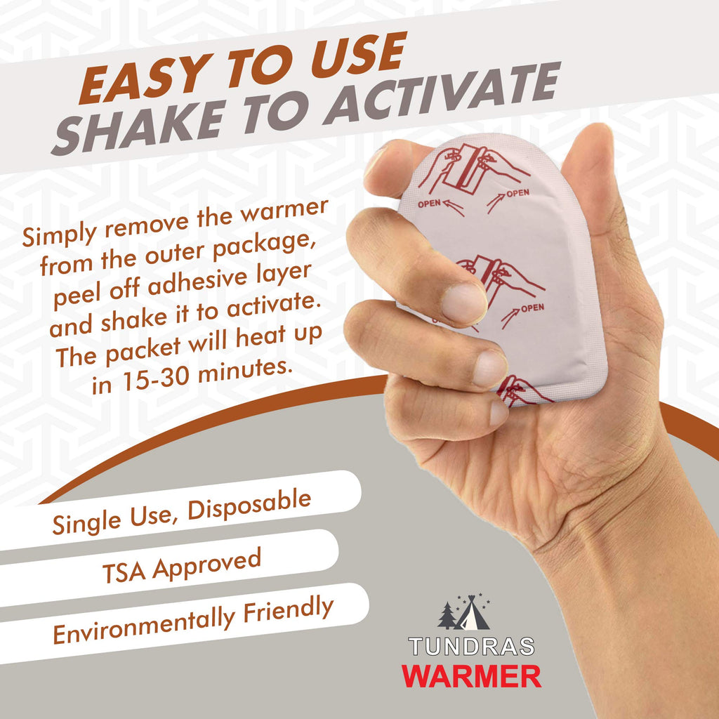 Hot Toe Foot Heat Warmers - 40 Count, Adhesive Long Lasting Air Activated Disposable Natural Heating Pads For Shoes, Boots - Odo