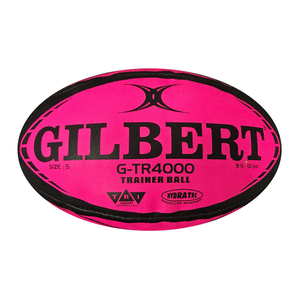 Gilbert G-TR4000 Rugby Training Ball - Fluoro Pink, Size 5
