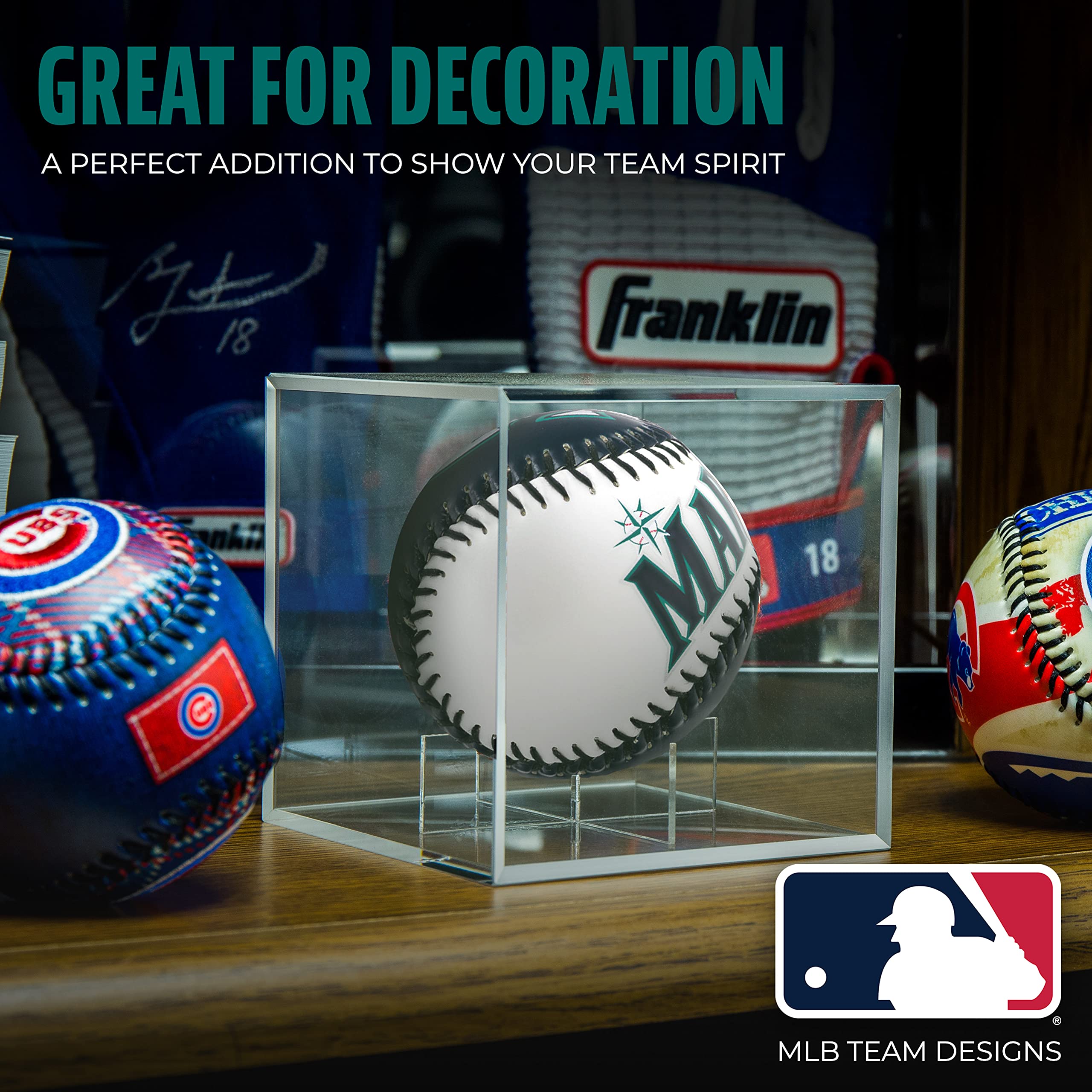 Franklin Sports Seattle Mariners Mlb Team Baseball - Mlb Team Logo Soft Baseballs - Toy Baseball For Kids - Great Decoration For