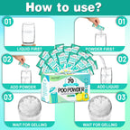 Crazythur Portable Toilet Gel, 70 Packets Camp Toilet Poo Gel, Lemon Scent, Eco For Outdoor Hiking And Camping