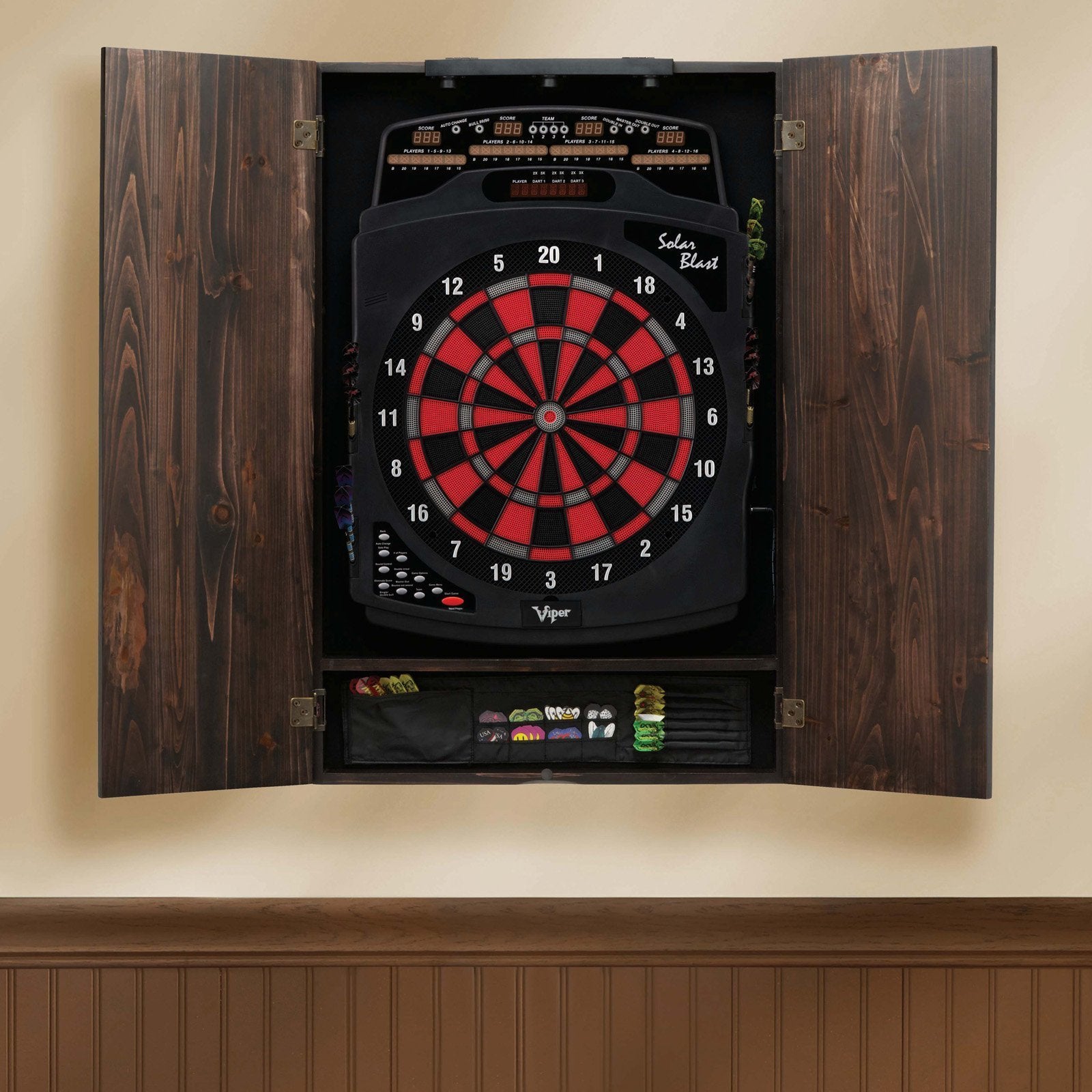 Viper Shadow Buster Dartboard Cabinet Mounted Display Light, Black, Battery Operated