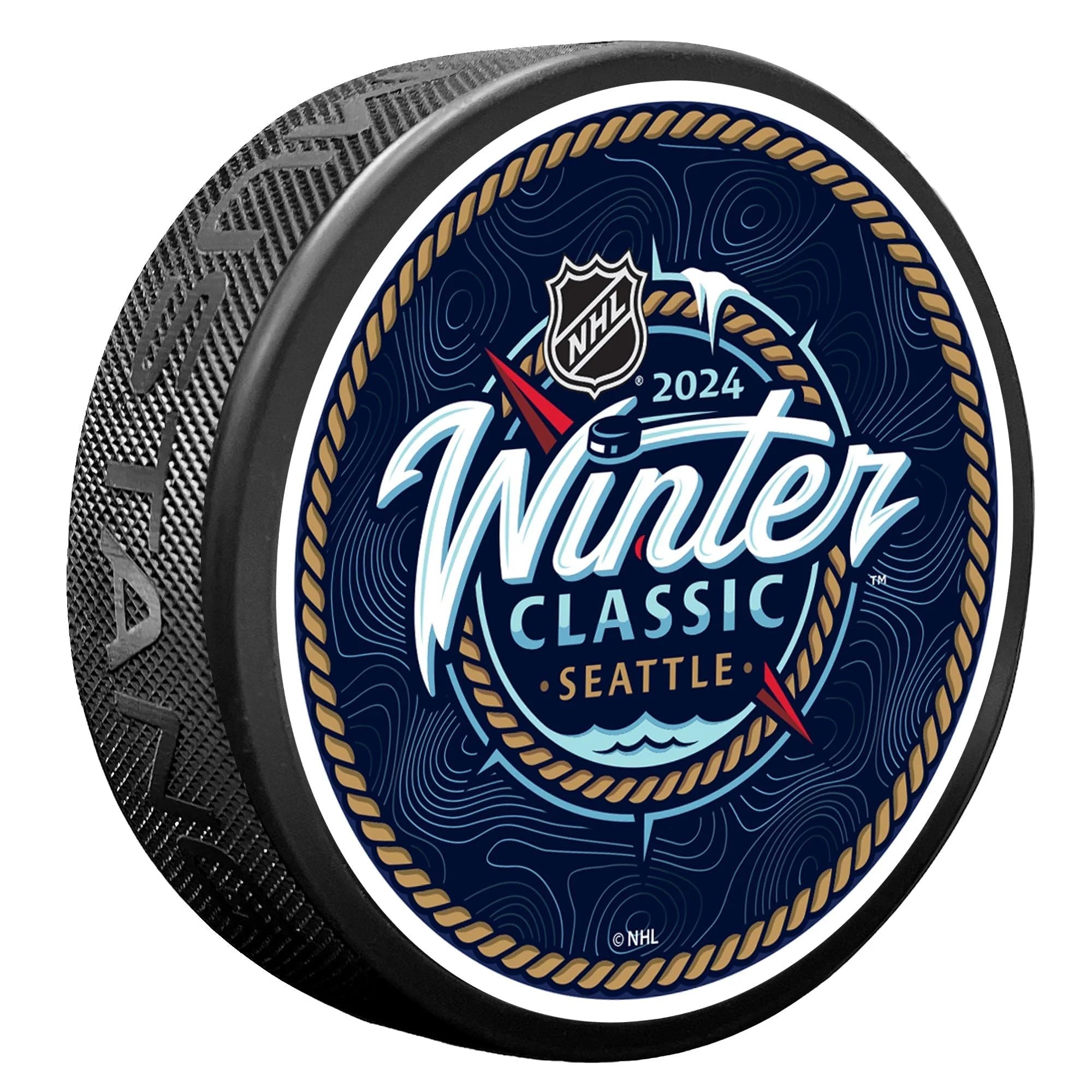 Sports Decor NHL Winter Classic 2024 Event Logo Puck