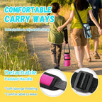 Nuovoware Water Bottle Carrier Bag, 25oz/32oz Pouch Holder, Adjustable Shoulder Hand Strap 2 Pocket Sling Neoprene Sleeve Sports