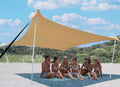 Bestset 10  10Ft Upf50+ Beach Tent Sun Shelter, Windproof Stable Outdoor Pop Up Beach Shade Canopy For Camping, Fishing, Backyar