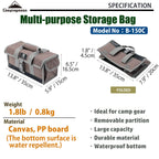 Campingmoon 13.8-Inch Bottom Waterproof Outdoor Camping Tent Stakes Hammer Multi-Container Storage Bag B-150C