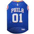 Pets First NBA PHILADELPHIA 76ERS DOG Jersey, Large - Tank Top Basketball Pet Jersey