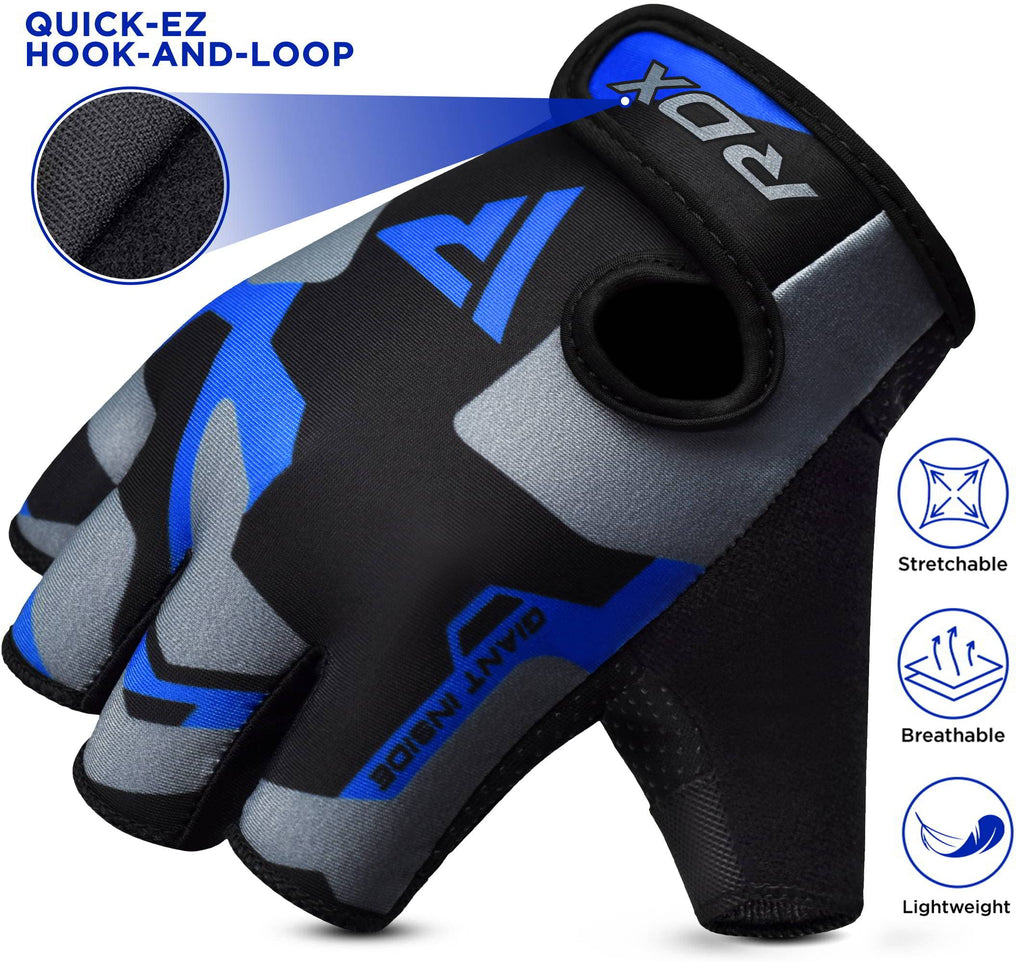 Rdx Weight Lifting Gloves Women Fitness Workout, Anti Slip Padded Palm Grip Protection, Elasticated Breathable, Powerlifting Gym