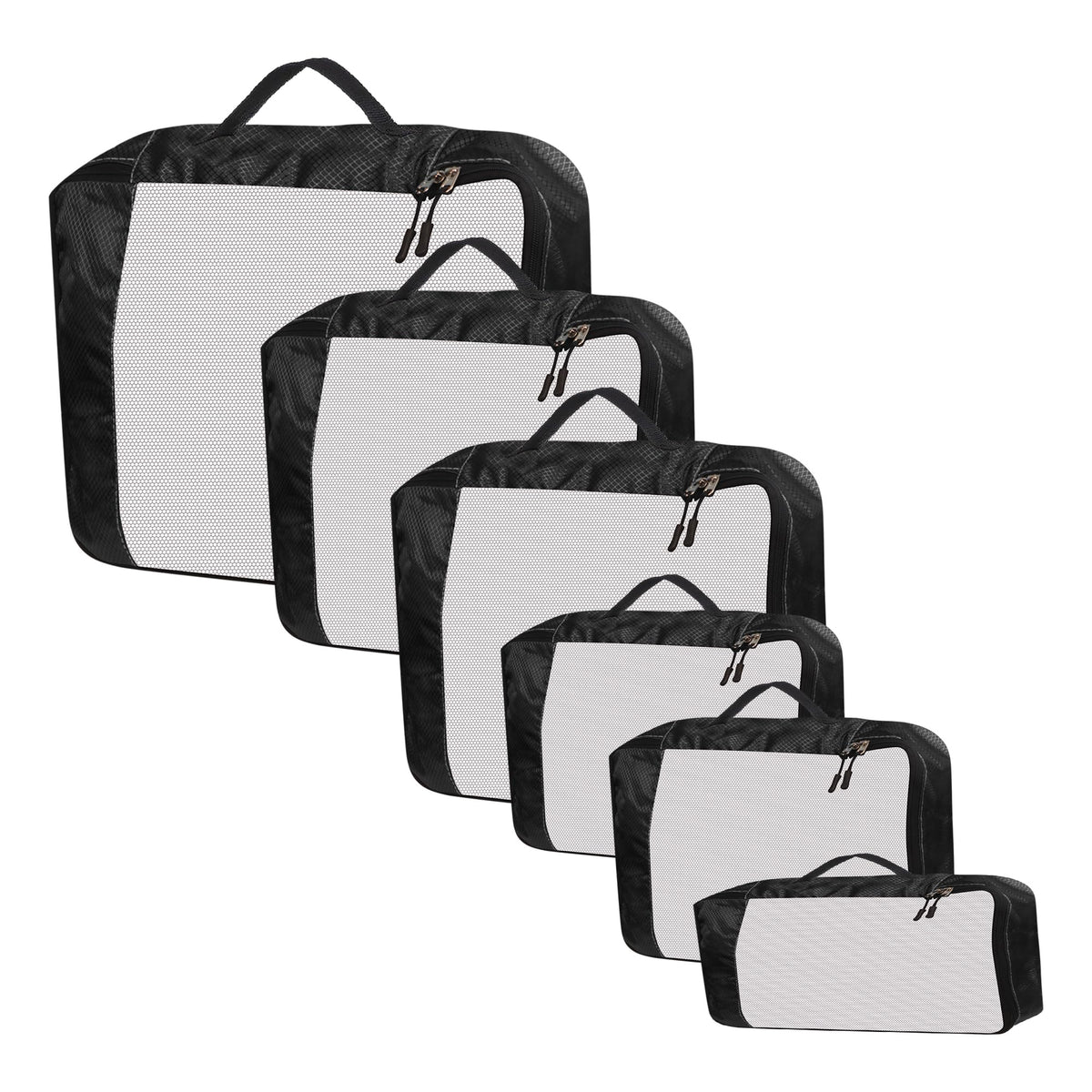Gomajo Polyester Travel Packing Cube Organiser For Women Luggage Organizer Clothes Suitcase Bag Travelling Compression Pouch Org