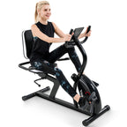 Vanswe Recumbent Exercise Bike For Adults Seniors Cardio Workout At Home With 16 Levels Magnetic Resistance, 380 Lbs Weight Capa
