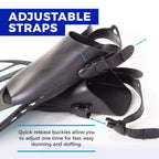 Seavenger Torpedo Swim Fins | Travel Size | Snorkeling Flippers With Mesh Bag For Women, Men And Kids (Red, L/Xl)