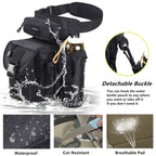 Jueachy Drop Leg Bag For Men Tactical Metal Detecting Thigh Pack With Water Bottle Pouch Black