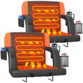 Suteck 2 pcs Dual-Sided Heated Stadium Seats for Bleachers with Back Support, 25 Portable Heated Bleacher Seat with Backrest, 3 
