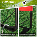 L Runnzer Portable Soccer Goals, Kids Soccer Nets For Backyard For Training & Practice, Soccer Net For Kids With Carry Bag, 2 Se