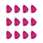 Windy City Novelties - 12 Pack - Pink Cheerleader Pom Poms  Cheerleading Supplies, Halloween Costume Accessory, Team Spirit, Dan