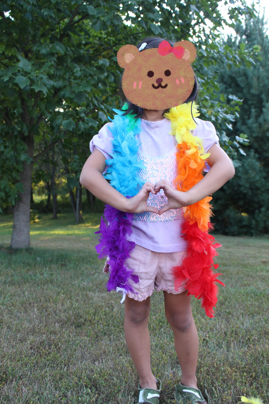 Kids Feather Boa 25 Gram, 4 Feet Long Chandelle Feather Boa, Great For Party, Wedding, Halloween Costume, Christmas Tree, Decora