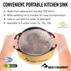 Sea To Summit Collapsible Kitchen Sink, 5 Liter