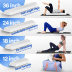 Yes4All Half Foam Rollers For Physical Therapy, Soft Density Round Pe Foam Roll For Back Massage, Yoga Exercise - 18 Inches