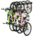 Ultrawall Stainless Steel Bike Storage Rack,6 Bike Storage Hanger Wall Mount For Home & Garage Holds Up To 300Lbs, Black