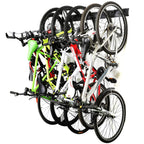 Ultrawall Stainless Steel Bike Storage Rack,6 Bike Storage Hanger Wall Mount For Home & Garage Holds Up To 300Lbs, Black