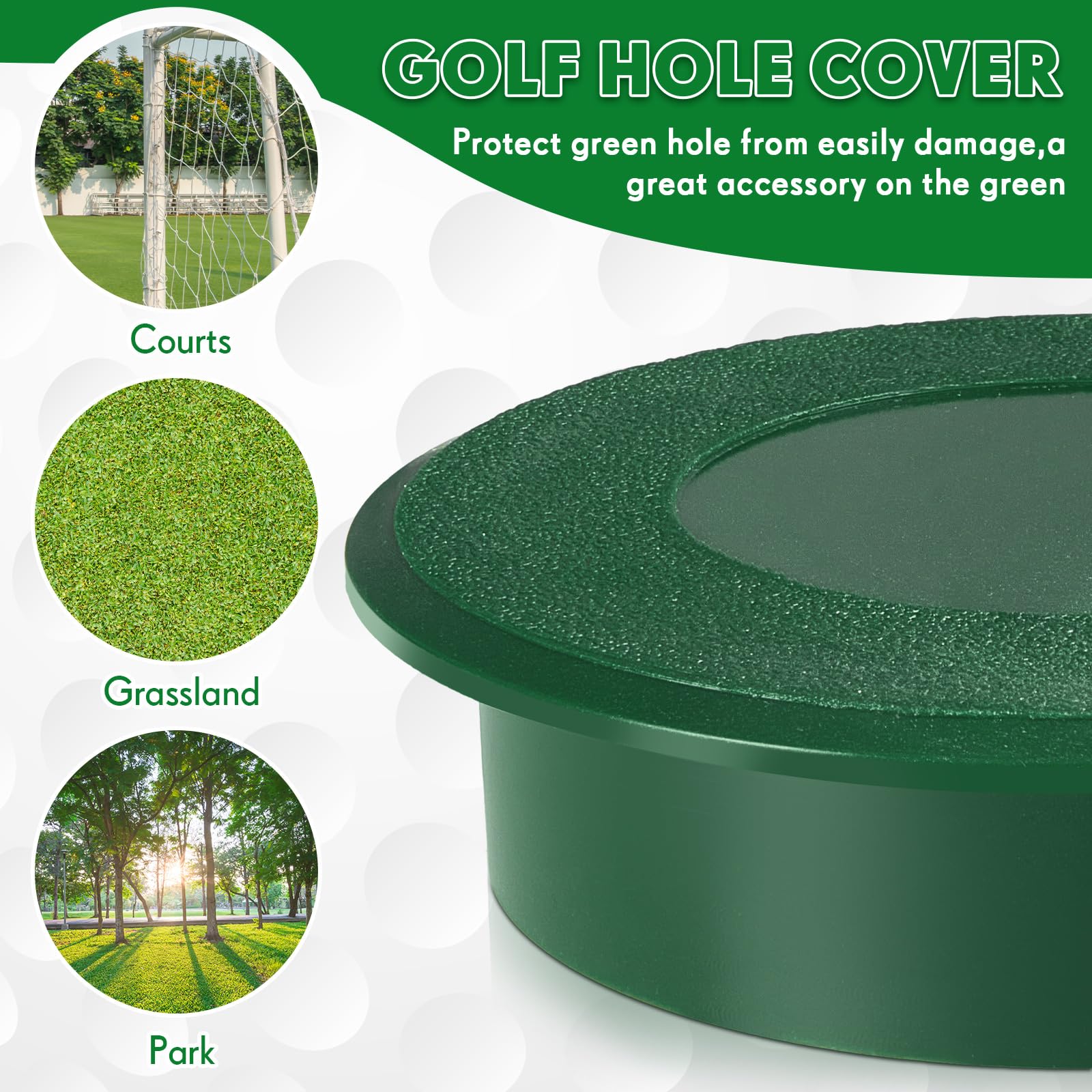 Glimin Golf Cup Cover Golf Hole Putting Green Cup Golf Practice Training Aids Hole Covers For Yard Garden Backyard Game Ball Out