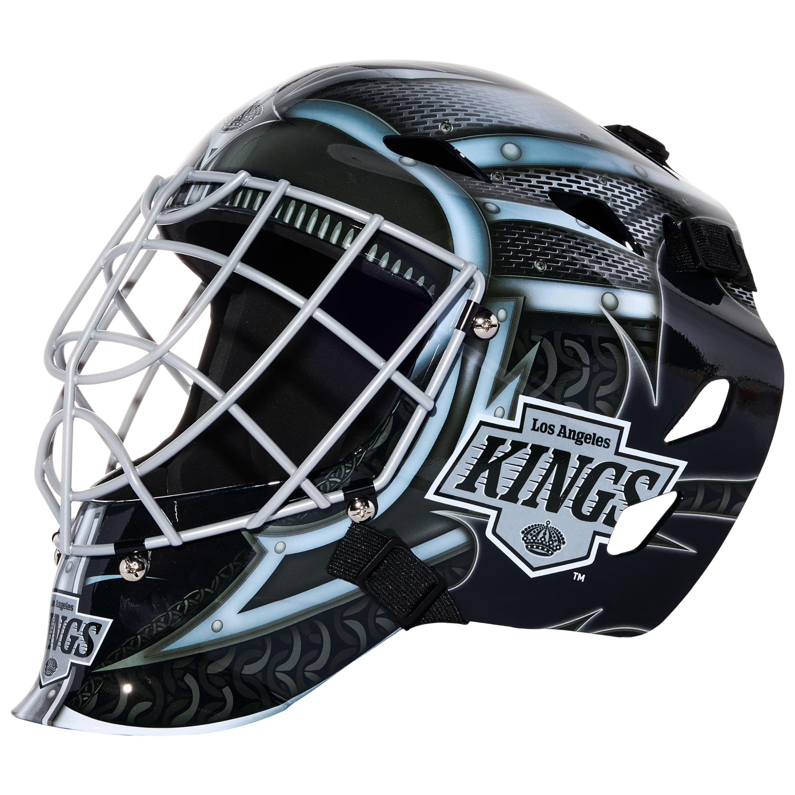 Franklin Sports La Kings Nhl Hockey Goalie Face Mask - Goalie Mask For Kids Street Hockey - Youth Nhl Team Masks For Kids