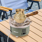 Camping Stove With Infrared Burner, Single Burner Propane Stove Adjustable Flame Control Wind-Resistant Portable Gas Cooker For