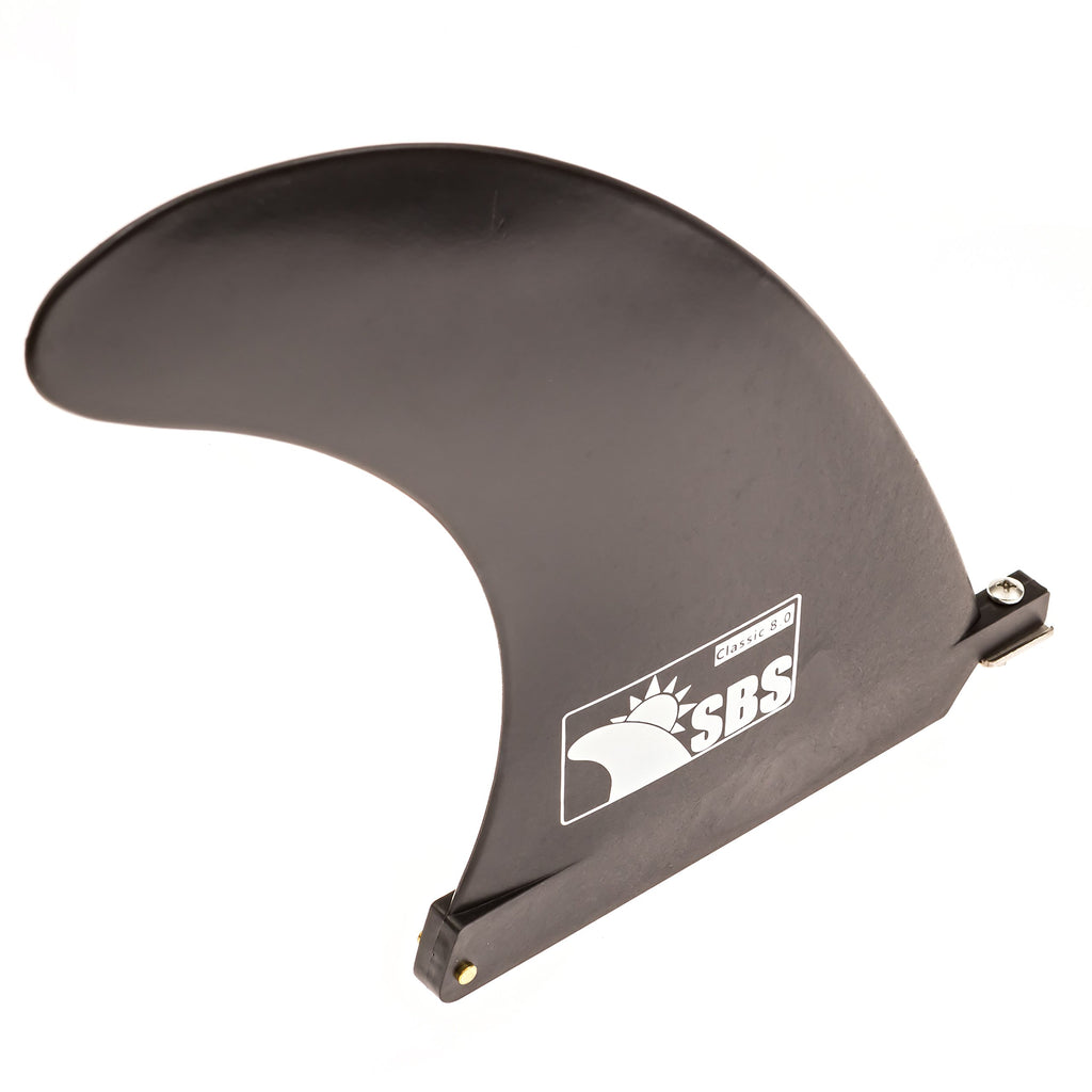 Sbs 8'' Longboard & Sup Single Fin - Free No Tool Fin Screw - 8 Inch Center Fin For Surfboard & Paddleboard