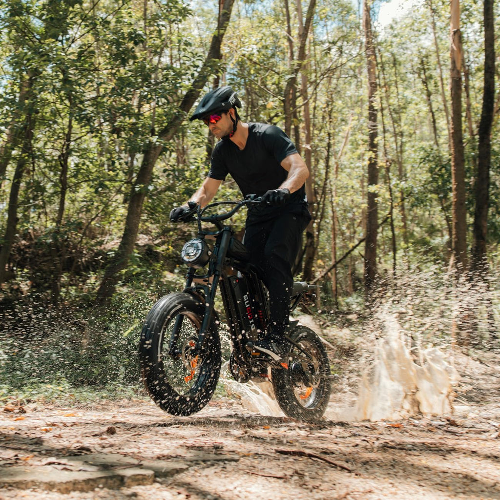GugoIs Electric Bike for Adults,1000W,32 MPH,48V-15.6AH Battery,Max 25-45 Miles Electric Motorcycle,20 Fat Tire Dirt Bike, SHM 7