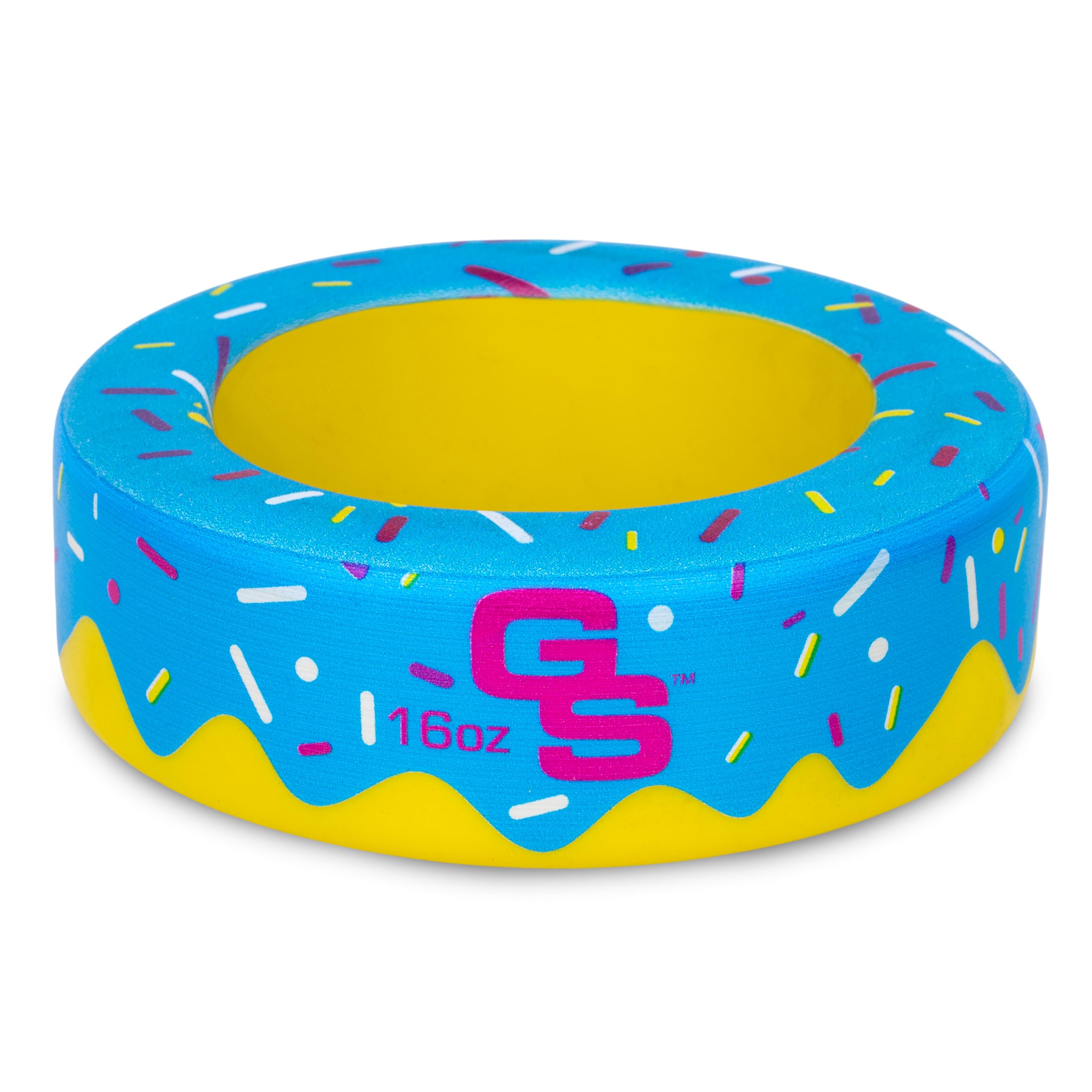GoSports Baseball and Softball Bat Donut - 16 oz Baseball Drip Bat Weight - Blue