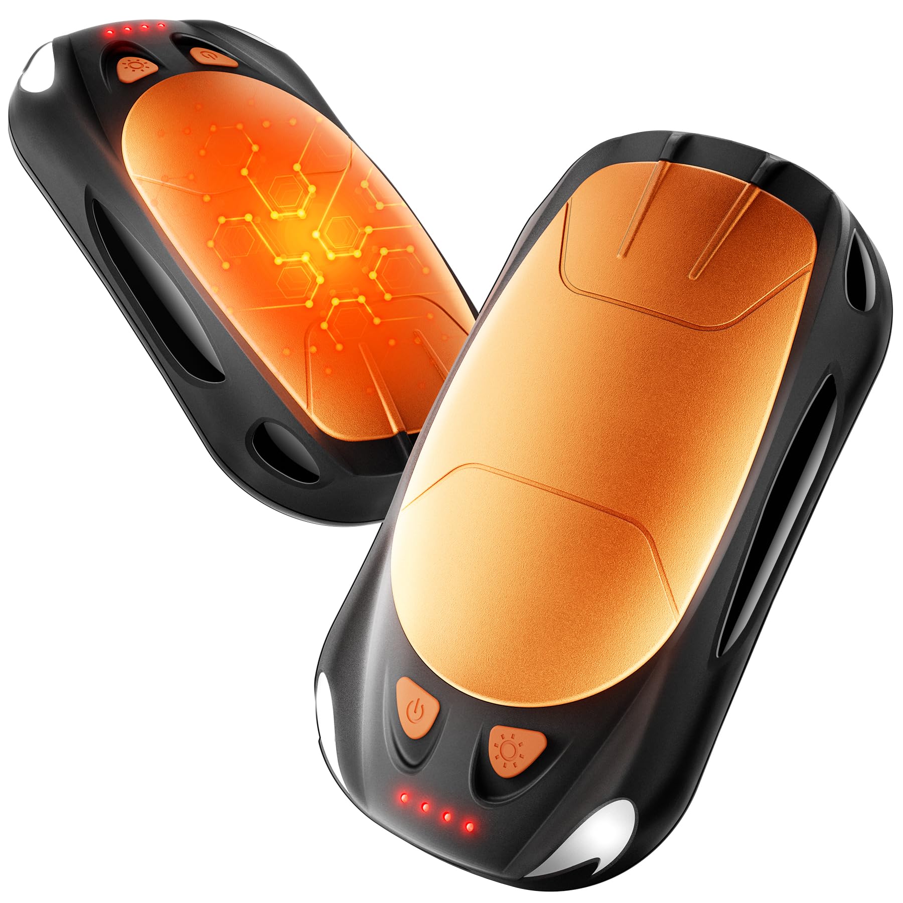 Nebafits Hand Warmers Rechargeable 2-Pack, Reusable Portable Magnetic Pocket Heater, USB 2-in-3 Hand Warmer, Suitable for Men an