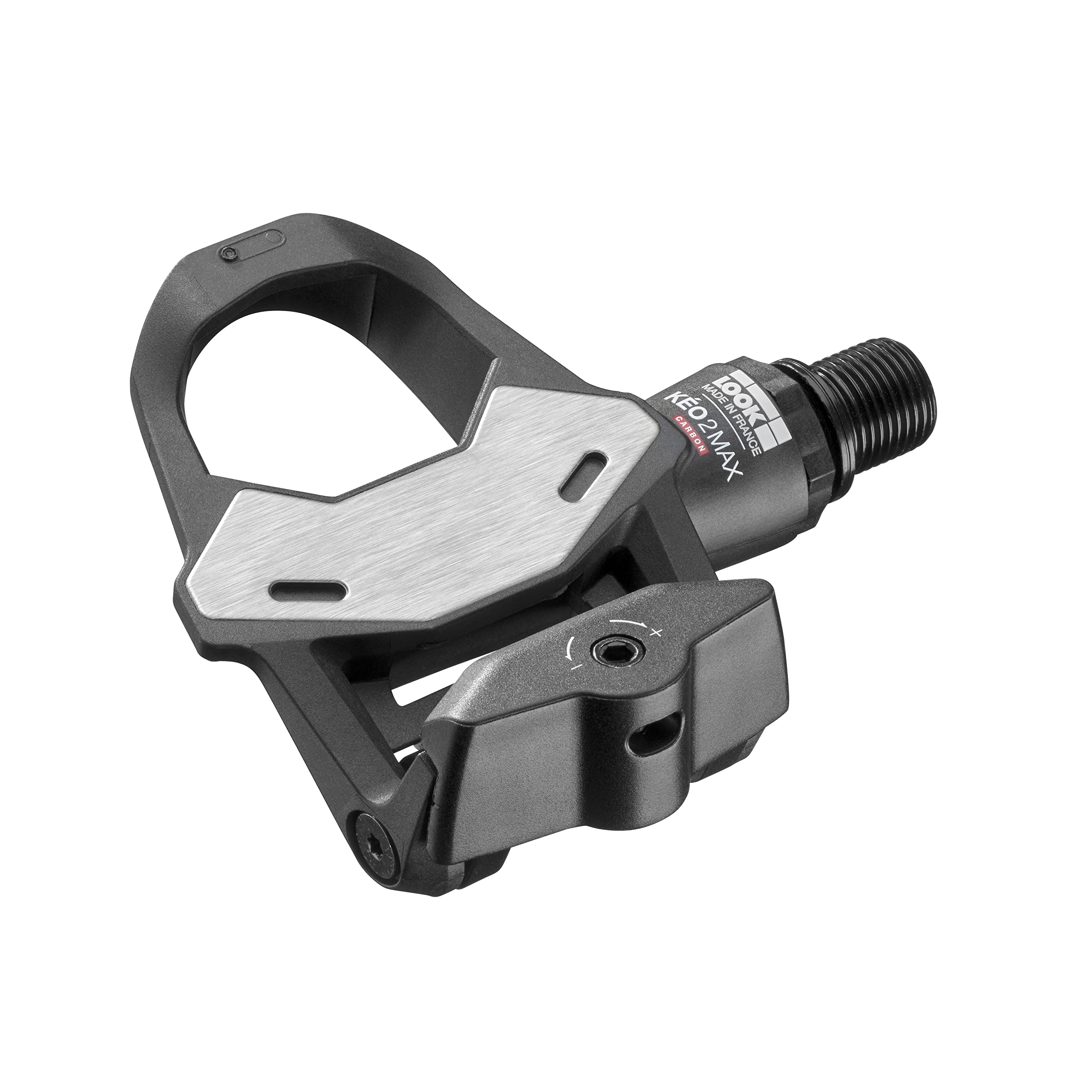 LOOK Cycle - KEO 2 Max Carbon Bike Pedals - Large 500mm Contact Area - Clipless Pedal - Full Power Transfer - Ultra Lightweight 