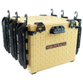 YakAttack BlackPak Pro 16 x 16 Kayak Fishing Crate with 6 Rod Holders - Desert Sand | Tackle Storage Box & Fishing Gear Organize