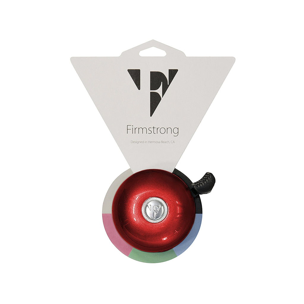 Firmstrong Classic Beach Cruiser Bicycle Bell, Red