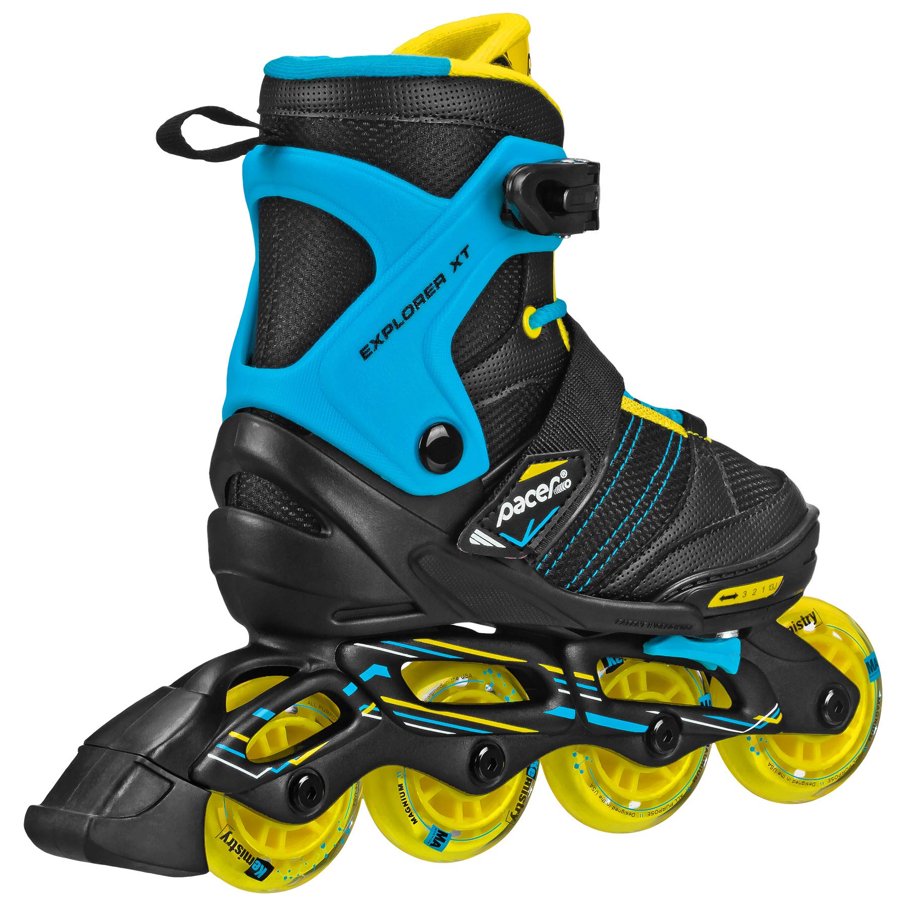Pacer Explorer Children'S Youth Inline Adjustable Skates (Boy Small)