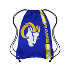 FOCO Los Angeles Rams NFL Big Logo Drawstring Backpack