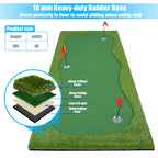 Boburacn Golf Putting Green/Mat-Golf Training Mat- Professional Golf Practice Mat- Green Long Challenging Putter For Indoor/Outd