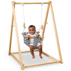 Avenlur Spruce Baby And Toddler Swing With Stand - Foldable Baby Swing - With Seat Belt And Padded Pillow - Free Standing Toddle