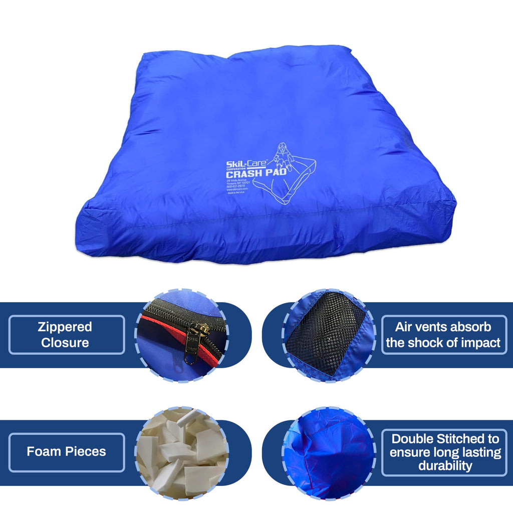 Skil-Care Replacement Cover For 6X8 Crash Pad, Durable Blue Nylon Shell, Water-Resistant, Machine-Washable, Cover Only, Fits Ori